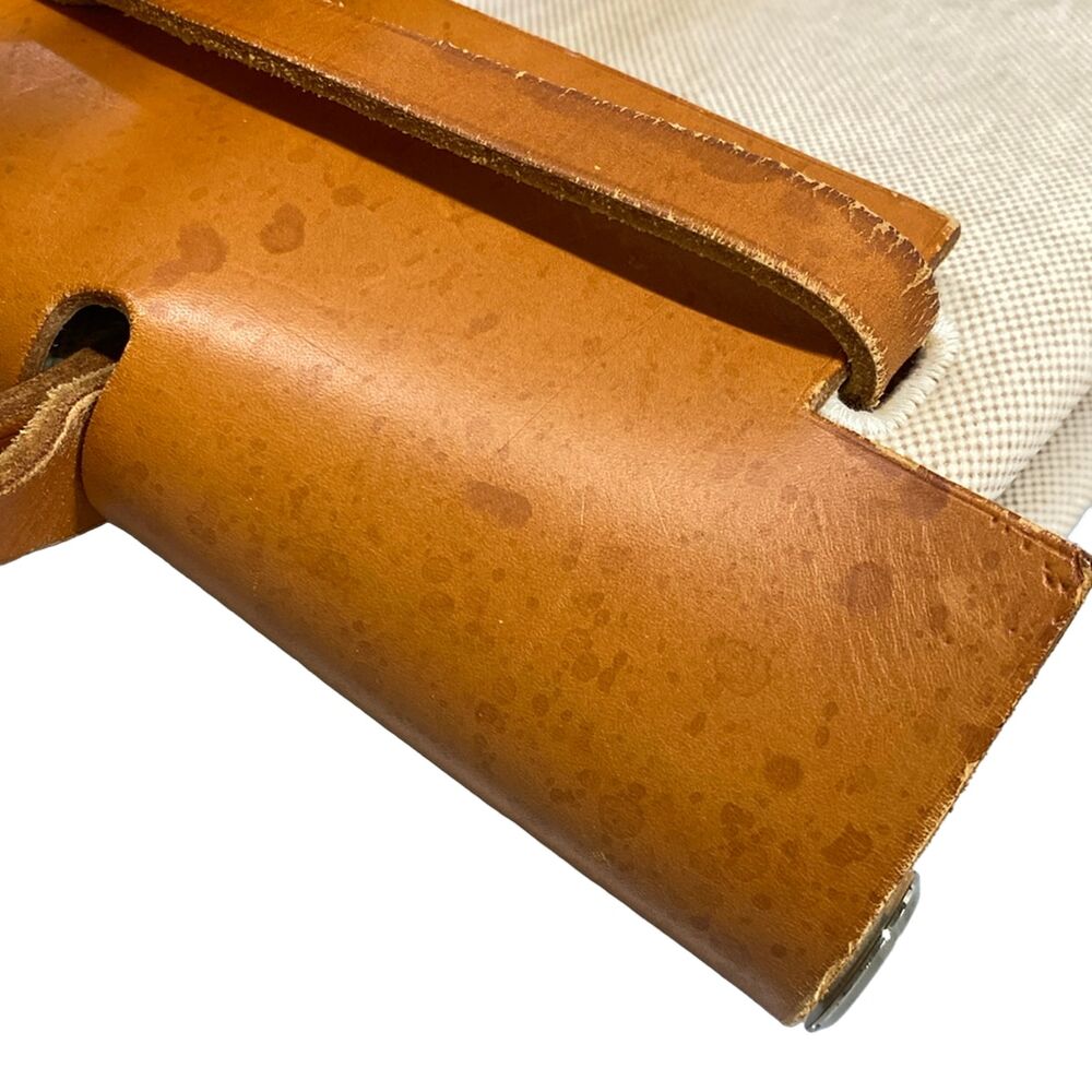 Hermès Her Bag MM Handbag Cream Brown Toile H Leather - Picture 14 of 16